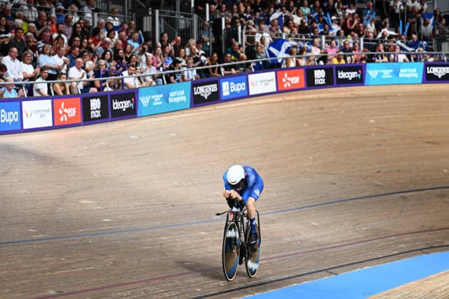 Glasgow 2026 Commonwealth Games Picture by Olly Hassell SWpix.com - 02 08 2026 - Glasgow 2026 Commonwealth Games - Track cycling, Rad, Radsport, Bahnrad, Bahn and Para Track Cycling - Sir Chris Hoy Velodrome, Glasgow, Scotland - Men s C1-C3 3000m Individual Pursuit Final - For Gold - Finlay Graham of Scotland Glasgow Sir Chris Hoy Velodrome Scotland Copyright: x xSWpix.comx(t axPhotographyxHubxLtd)xOllyxHassell SWpix.comx SWP-3030-17650