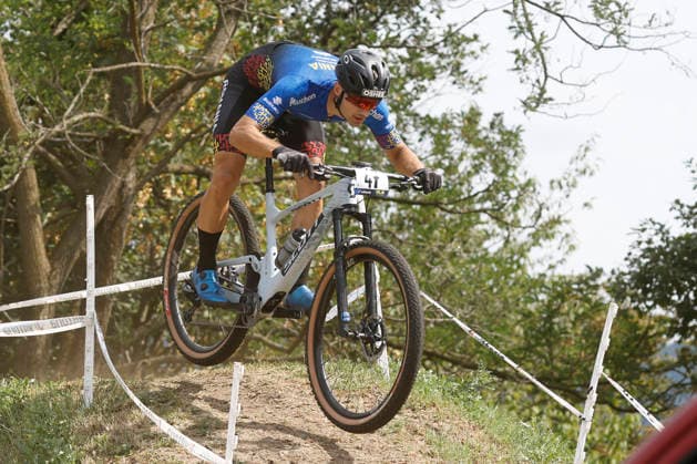02.08.2026, Monteceneri, Monte Ceneri, 2026 UEC MTB European Championship, EM, Europameisterschaft XCO Men Elite s Final (cross country olympic) Patrick Pescaru 47 (ROU) Monteceneri Monte Ceneri Ticino Switzerland *** August 2, 2026, Monteceneri, Monte Ceneri, 2026 UEC MTB European Championship XCO Men s Elite Final, Cross Country Olympic, Patrick Pescaru, 47, ROU, Monteceneri, Monte Ceneri, Ticino, Switzerland Copyright: xJustPictures.ch FrancescoxMinghettix jp-en-FrMi-_NG_2297