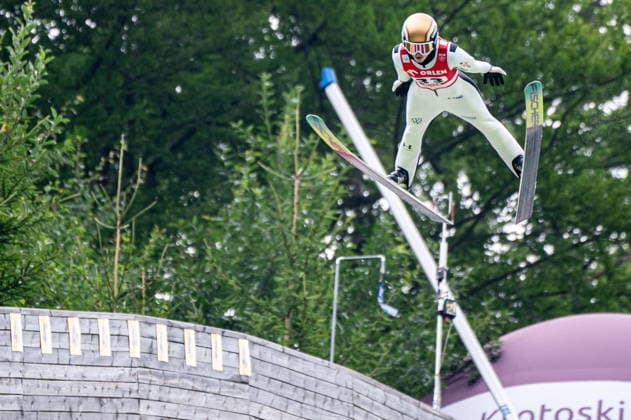 Wisla 02.08.2026 Ski jumping, Skispringen, Ski, nordisch FIS Summer Grand Prix 2026 on Adam Malysz Wisla Malinka Hill. Day 2. Women s Individual Competition. --- Skoki Narciarskie. FIS Letnie Grand Prix 2026 na Skoczni im. Adama Malysza w Wisle Malince. Dzien 2. Konkurs Indywidualny Kobiet. Persons shown : Nika Vodan Fot. Kai Taller Arena Akcji NEWSPIX.PL --- newspix.pl POLAND OUT! 