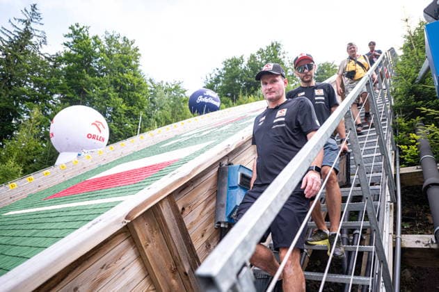 Wisla 02.08.2026 Ski jumping, Skispringen, Ski, nordisch FIS Summer Grand Prix 2026 on Adam Malysz Wisla Malinka Hill. Day 2. Individual Competition --- Skoki Narciarskie. FIS Letnie Grand Prix 2026 na Skoczni im. Adama Malysza w Wisle Malince. Konkurs indywidualny. Dzien 2. . Persons shown : Maciej Maciusiak Fot. Kai Taller Arena Akcji NEWSPIX.PL --- newspix.pl POLAND OUT! 