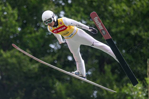 Wisla 02.08.2026 Ski jumping, Skispringen, Ski, nordisch FIS Summer Grand Prix 2026 on Adam Malysz Wisla Malinka Hill. Day 2. Individual Competition --- Skoki Narciarskie. FIS Letnie Grand Prix 2026 na Skoczni im. Adama Malysza w Wisle Malince. Konkurs indywidualny. Dzien 2. . Persons shown : Naoki Nakamura Fot. Kai Taller Arena Akcji NEWSPIX.PL --- newspix.pl POLAND OUT! 