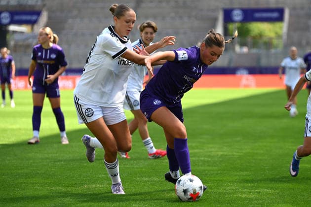 Lia Henkelmann 2. Bundesliga Frauen SGS Essen Eintracht Frankfurt II 02.08.2026 Lia Henkelmann (SGS Essen), 2. Bundesliga der Frauen, 01. Spieltag, SGS Essen gegen Eintracht Frankfurt II am 02. August 2026 im Stadion an der Hafenstraße, Essen. Endstand 3:1, vor 1.021 Zuschauern *** Lia Henkelmann, Women s 2. Bundesliga: SGS Essen vs. Eintracht Frankfurt II, August 2, 2026; Lia Henkelmann, SGS Essen, Women s 2. Bundesliga, Matchday 1, SGS Essen vs. Eintracht Frankfurt II on August 2, 2026, at the Stadion an der Hafenstraße in Essen. Final score: 3–1, in front of 1,021 spectators