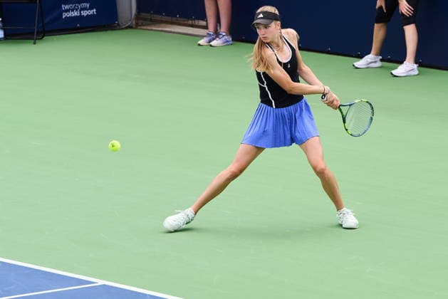 Warszawa 02.08.2026. Tenis. WTA, Tennis Damen 125 Warsaw T-Mobile Polish Open, day 1, Warsaw, Poland --- Tenis. Turniej WTA 125 Warsaw T-Mobile Polish Open, dzien 1, Warszawa Persons shown: Nika Hurkacz (POL) Fot. Dominika Chmura Arena Akcji NEWSPIX.PL --- newspix.pl POLAND OUT! 