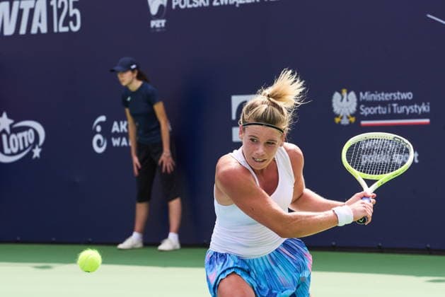 Warszawa 02.08.2026. Tenis. WTA, Tennis Damen 125 Warsaw T-Mobile Polish Open, day 1, Warsaw, Poland --- Tenis. Turniej WTA 125 Warsaw T-Mobile Polish Open, dzien 1, Warszawa Persons shown: Marcelina Podlinska (POL) Fot. Dominika Chmura Arena Akcji NEWSPIX.PL --- newspix.pl POLAND OUT! 