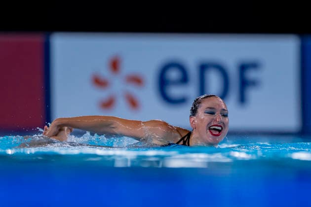 France, Paris, Centre Aquatique Olympique Metropole du Grand Paris, 02.08.2026, European Aquatics Championships Artistic Swimming, Day 3, Mixed Duet Techincal FINAL, Solene Guisard and Robin Wiehn of Germany, Photo by Eibner Pressefoto Tino Henschel European Aquatics Championships Artistic Swimming, Day 3, Mixed Duet Techincal FINAL Paris *** France, Paris, Centre Aquatique Olympique Metropole du Grand Paris, August 2, 2026, European Aquatics Championships – Artistic Swimming, Day 3, Mixed Duet Technical FINAL, Solene Guisard and Robin Wiehn of Germany, Photo by Eibner Pressefoto Tino Henschel European Aquatics Championships Artistic Swimming, Day 3, Mixed Duet Technical FINAL Paris Copyright: xEibnerxPressefotox