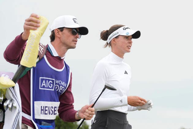 LYTHAM, ENGLAND - AUGUST 2: Esther Henseleit (GER) walks from the fourth tee during Round 4 at the 50th AIG Women™s Open Championship at the Royal Lytham and St Anne™s Golf Club, Lytham on August 2, 2026 in Lancashire, England The 50th AIG Women™s Open Championship