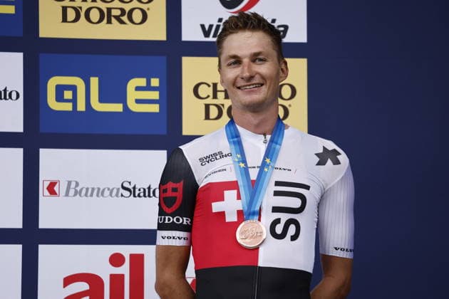 02.08.2026, Monteceneri, Monte Ceneri, 2026 UEC MTB European Championship, EM, Europameisterschaft XCO Men Elite s Final (cross country olympic) Fabio Püntener 1 (SUI) 3rd place and bronze medal Monteceneri Monte Ceneri Ticino Switzerland *** August 2, 2026, Monteceneri, Monte Ceneri, 2026 UEC MTB European Championship XCO Men s Elite Final, Cross Country Olympic, Fabio Püntener (1 SUI), 3rd place and bronze medal, Monteceneri, Monte Ceneri, Ticino, Switzerland Copyright: xJustPictures.ch FrancescoxMinghettix jp-en-FrMi-_NG_2634