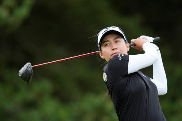 LYTHAM, ENGLAND - AUGUST 2: Jeeno Thitikul (THA) plays from the seventh tee during Round 4 at the 50th AIG Women™s Open Championship at the Royal Lytham and St Anne™s Golf Club, Lytham on August 2, 2026 in Lancashire, England The 50th AIG Women™s Open Championship