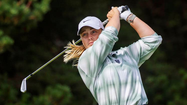 LYDHAM & ST ANNES, ENGLAND 20260802 Maja Stark slar ut pa det sjunde halet under den sista tävlingsdagen av AIG British Open pa Royal Lydham & St Annes Golf Club Lydham &S t Annes England x1019x *** LYDHAM ST ANNES, ENGLAND 20260802 Maja Stark misses her putt on the seventh hole during the final day of competition at the AIG British Open at Royal Lydham St Annes Golf Club, Lydham St Annes, England x1019x  Copyright: xChristerxHöglund TTx AIG WOMENS OPEN GOLF