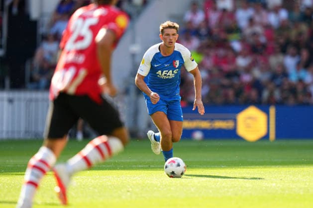 Johan Cruijff Schaal XXX: PSV Eindhoven - AZ Alkmaar Eindhoven - Lewis Schouten of Excelsior Rotterdam during the final of the Johan Cruijff Schaal XXX. The official start of the 2026 2027 season. The match is set between PSV Eindhoven and AZ Alkmaar at Philips Stadion on 2 August 2026 in Eindhoven, The Netherlands. (Hero Images Nick Koole) Copyright: xNickxKoolex