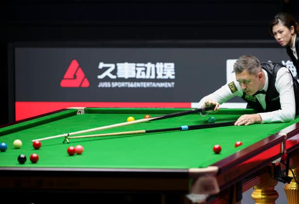 (260802) -- SHANGHAI, Aug. 2, 2026 -- Kyren Wilson competes during the final match between Judd Trump of England and Kyren Wilson of England at the World Snooker Shanghai Masters 2026 in Shanghai, east China, Aug. 2, 2026. ) (SP)CHINA-SHANGHAI-SNOOKER-SHANGHAI MASTERS 2026-FINAL (CN) ChenxHaoming 