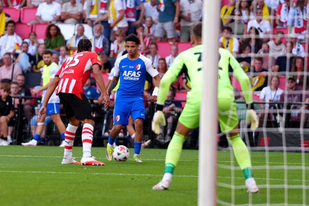 Johan Cruijff Schaal XXX: PSV Eindhoven - AZ Alkmaar Eindhoven - Ro-zangelo Daal of AZ Alkmaar during the final of the Johan Cruijff Schaal XXX. The official start of the 2026 2027 season. The match is set between PSV Eindhoven and AZ Alkmaar at Philips Stadion on 2 August 2026 in Eindhoven, The Netherlands. (Hero Images Nick Koole) Copyright: xNickxKoolex