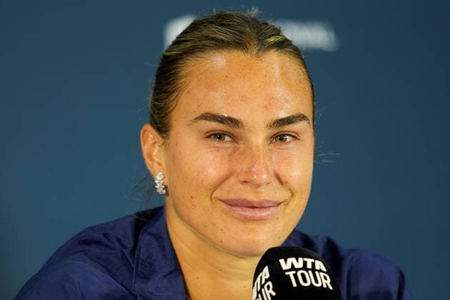 National Bank Open 2026 - Day 2 TORONTO, CANADA - AUGUST 2 : Aryna Sabalenka attends a press conference, PK, Pressekonferenz during the WTA, Tennis Damen 1000 National Bank Open in Toronto, Ontario, Canada on August 2, 2026. Mert Alper Dervis Anadolu Ontario Canada. Editorial use only. Please get in touch for any other usage.  Copyright: x2026xAnadoluxMertxAlperxDervisx