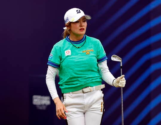 RECORD DATE NOT STATED 2nd August 2026; Royal Lytham and St Annes Golf Club, Lytham St Annes, Lancashire, England; AIG Womens Open Championship Golf Final Day; Shiho Kuwaki (JPN) plays her drive on the 1st hole AlanxMartin