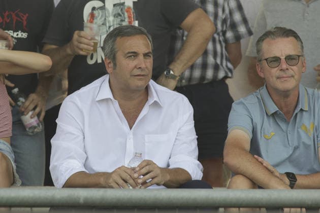 IPA87193947 - Italo Zanzi, CEO of Hellas Verona FC, during the Hellas Verona FC vs. Calcio Lecco 1912 match, the 4th preseason friendly, at the Campo Sportivo Comunale in Villafranca di Verona (VR), on August 2, 2026.  Copyright: xDavidexCasentini IPAxSportx xx 87193947