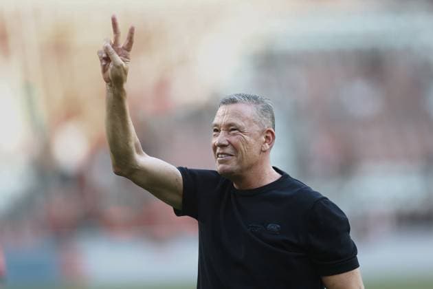 EINDHOVEN , 02-08-2026 , Philips Stadium , Dutch football Johan Cruijff Schaal season 2026 2027, Match between PSV - AZ , picture shows , AZ coach Leeroy Echteld PSV - AZ (JC Cup)  x205412728x Copyright:
