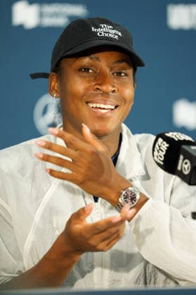 National Bank Open 2026 - Day 2 TORONTO, CANADA - AUGUST 2 : Coco Gauff of the United States attends a press conference, PK, Pressekonferenz during the WTA, Tennis Damen 1000 National Bank Open in Toronto, Ontario, Canada on August 2, 2026. Mert Alper Dervis Anadolu Toronto Canada. Editorial use only. Please get in touch for any other usage.  Copyright: x2026xAnadoluxMertxAlperxDervisx