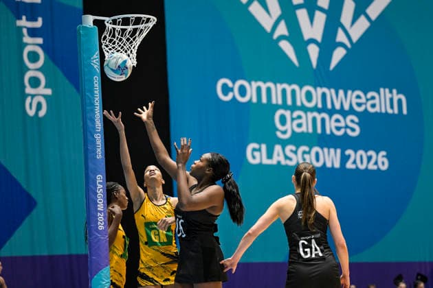 New Zealand Silver Ferns v Jamaica Commonwealth Games Netball Final Grace Nweke of New Zealand, New Zealand Silver Ferns v Jamaica, Grand Final netball match of the 2026 Glasgow Commonwealth Games at OVO Hydro, Glasgow, Scotland on Sunday 2 August 2026. Photo: Jayne Russell Glasgow Scotland Copyright: xx