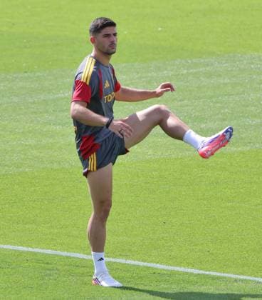 IPA87195206 - Cardiff, July 31, 2026. AS Roma training sessions at the 2026–2027 training camp. Pictured: Koulierakis (Photo by Gino Mancini)  Copyright: xGinoxMancini IPAxSportx xx 87195206