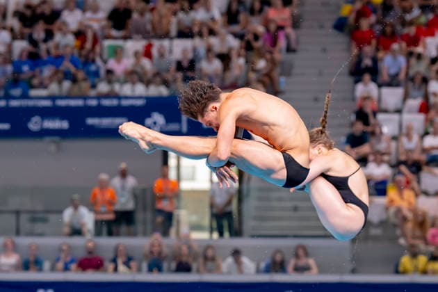 France, Paris, Centre Aquatique Olympique Metropole du Grand Paris, 02.08.2026, European Aquatics Championships Artistic Swimming, Day 3, Mixed 3m Synchro Final, Lena Hentschel and Luis Carlo Avila Sanchez of Germany, Photo by Eibner Pressefoto Tino Henschel European Aquatics Championships Artistic Swimming, Day 3, Mixed 3m Synchro Final Paris *** France, Paris, Centre Aquatique Olympique Metropole du Grand Paris, August 2, 2026, European Aquatics Championships – Artistic Swimming, Day 3, Mixed 3m Synchro Final, Lena Hentschel and Luis Carlo Avila Sanchez of Germany, Photo by Eibner Pressefoto Tino Henschel European Aquatics Championships Artistic Swimming, Day 3, Mixed 3m Synchro Final, Paris Copyright: xEibnerxPressefotox