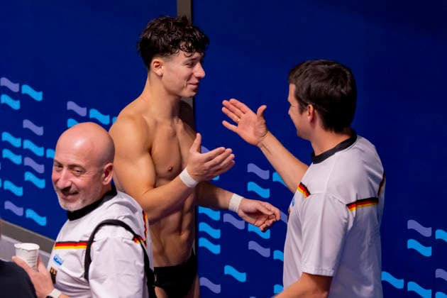 France, Paris, Centre Aquatique Olympique Metropole du Grand Paris, 02.08.2026, European Aquatics Championships Artistic Swimming, Day 3, Mixed 3m Synchro Final, Lena Hentschel and Luis Carlo Avila Sanchez of Germany, Photo by Eibner Pressefoto Tino Henschel European Aquatics Championships Artistic Swimming, Day 3, Mixed 3m Synchro Final Paris *** France, Paris, Centre Aquatique Olympique Metropole du Grand Paris, August 2, 2026, European Aquatics Championships – Artistic Swimming, Day 3, Mixed 3m Synchro Final, Lena Hentschel and Luis Carlo Avila Sanchez of Germany, Photo by Eibner Pressefoto Tino Henschel European Aquatics Championships Artistic Swimming, Day 3, Mixed 3m Synchro Final, Paris Copyright: xEibnerxPressefotox