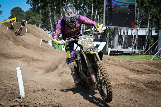 British Ben Watson pictured in action during the motocross MXGP Grand Prix Flanders, race 14 20 of the FIM Motocross World Championship, WM, Weltmeisterschaft Sunday, August 2, 2026, in Lommel. JILLxDELSAUX  x182632006x