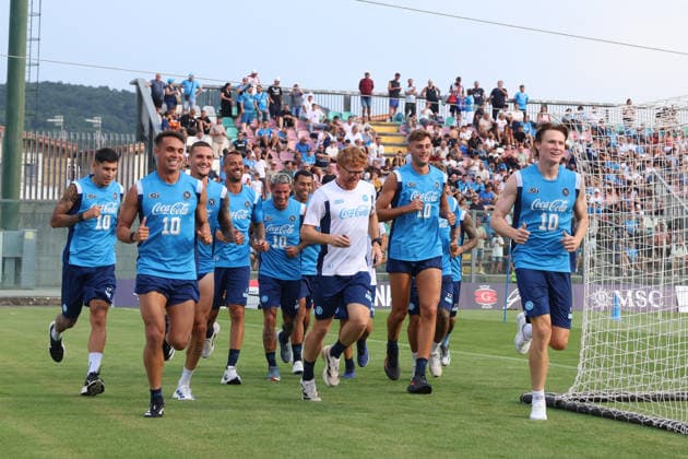 Football, Italy, SSC Napoli training session