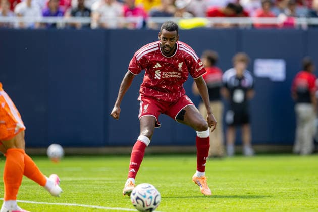 Football - Pre-Season - Liverpool FC v Leeds United FC CHICAGO, USA - Sunday, August 2, 2026: Liverpool s Alexander Isak during a pre-season friendly match between Liverpool FC and Leeds United at Soldier Field. (Photo by David Rawcliffe Propaganda) CHICAGO Endeavor Health Performance Cent ILLINOIS UNITED STATES OF AMERICA  Copyright: xDavidxRawcliffex P2026-08-02-Liverpool_Leeds-29