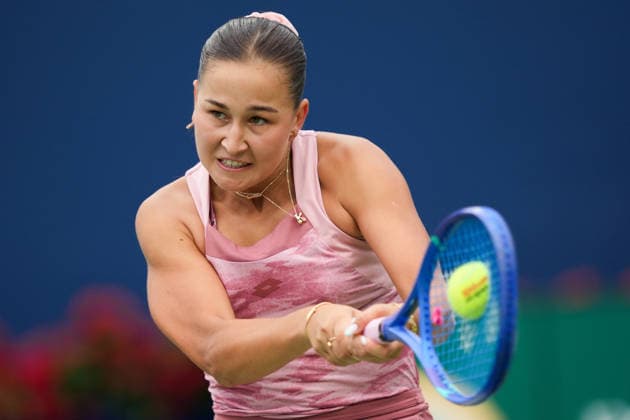 National Bank Open 2026 - Day 2 TORONTO, CANADA - AUGUST 2 : Kamilla Rakhimova of Uzbekistan in action against Venus Williams of the United States in the round of 128 during the WTA, Tennis Damen 1000 National Bank Open in Toronto, Ontario, Canada on August 2, 2026. Mert Alper Dervis Anadolu Toronto Canada. Editorial use only. Please get in touch for any other usage.  Copyright: x2026xAnadoluxMertxAlperxDervisx