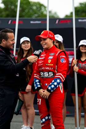 AUTO - IMSA - ROAD AMERICA 2026 WADOUX DUCELLIER Lilou (fra), AF Corse, Ferrari 296 GT3 Evo, portrait during the Motul SportsCar Endurance Grand Prix, 8th round of the 2026 IMSA WeatherTech SportsCar Championship, from July 31 to August 2, 2026 on the Road America Circuit in Elkhart Lake, Wisconsin, United States of America - Elkhart LakeUnited States  Copyright: xFabrizioxBoldonix