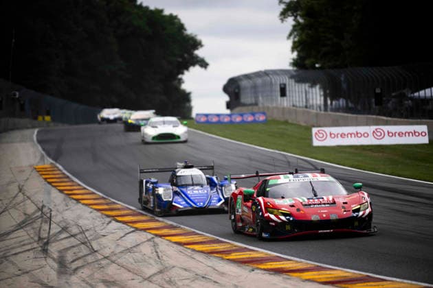 AUTO - IMSA - ROAD AMERICA 2026 21 FUOCO Antonio (ita), MANN Simon (gbr), WADOUX DUCELLIER Lilou (fra), AF Corse, Ferrari 296 GT3 Evo, action during the Motul SportsCar Endurance Grand Prix, 8th round of the 2026 IMSA WeatherTech SportsCar Championship, from July 31 to August 2, 2026 on the Road America Circuit in Elkhart Lake, Wisconsin, United States of America - Elkhart LakeUnited States  Copyright: xFabrizioxBoldonix