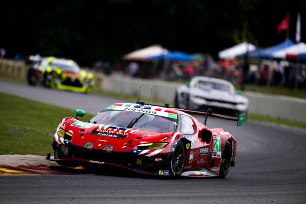 AUTO - IMSA - ROAD AMERICA 2026 21 FUOCO Antonio (ita), MANN Simon (gbr), WADOUX DUCELLIER Lilou (fra), AF Corse, Ferrari 296 GT3 Evo, action during the Motul SportsCar Endurance Grand Prix, 8th round of the 2026 IMSA WeatherTech SportsCar Championship, from July 31 to August 2, 2026 on the Road America Circuit in Elkhart Lake, Wisconsin, United States of America - Elkhart LakeUnited States  Copyright: xFabrizioxBoldonix
