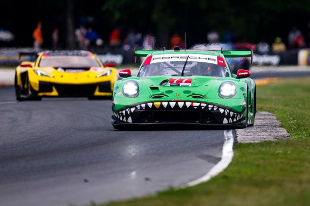 AUTO - IMSA - ROAD AMERICA 2026 77 KING Harry (gbr), TANDY Nick (gbr), AO Racing, Porsche 911 GT3 R (992.2), action during the Motul SportsCar Endurance Grand Prix, 8th round of the 2026 IMSA WeatherTech SportsCar Championship, from July 31 to August 2, 2026 on the Road America Circuit in Elkhart Lake, Wisconsin, United States of America - Elkhart LakeUnited States  Copyright: xFabrizioxBoldonix