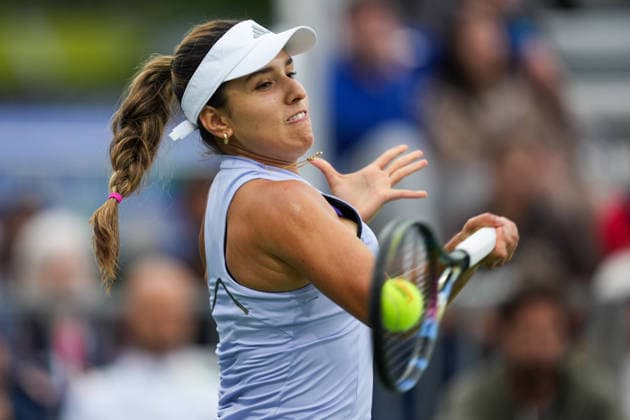 National Bank Open 2026 - Day 2 TORONTO, CANADA - AUGUST 2 : Camilo Osorio of Columbia in action against Lucrezia Stefanini of Italy in the round of 128 during the WTA, Tennis Damen 1000 National Bank Open in Toronto, Ontario, Canada on August 2, 2026. Mert Alper Dervis Anadolu Ontario Canada. Editorial use only. Please get in touch for any other usage.  Copyright: x2026xAnadoluxMertxAlperxDervisx