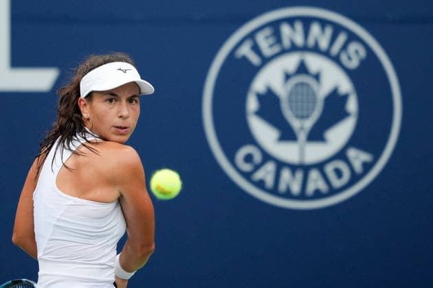 National Bank Open 2026 - Day 2 TORONTO, CANADA - AUGUST 2 : Lucrezia Stefanini of Italy in action against Camilo Osorio of Columbia in the round of 128 during the WTA, Tennis Damen 1000 National Bank Open in Toronto, Ontario, Canada on August 2, 2026. Mert Alper Dervis Anadolu Ontario Canada. Editorial use only. Please get in touch for any other usage.  Copyright: x2026xAnadoluxMertxAlperxDervisx