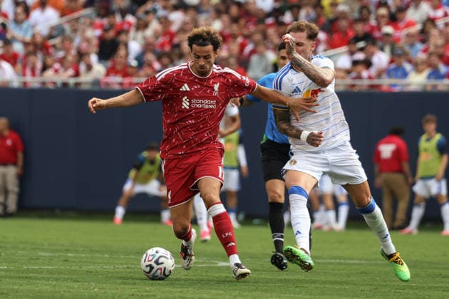 CHICAGO, USA - August 2: Curtis Jones (17 Liverpool FC) in action during the club friendly game between Liverpool F.C. and Leeds Unites F.C. at Soldier Field on Sunday, August 2 in Chicago, USA  Copyright: xShainaxBenhiyoun SPPx Sportspressphoto_SPR199791
