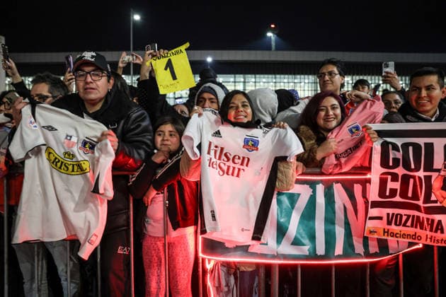 August 2, 2026, Santiago, Chile: Cape Verdean goalkeeper VOZINHA arrives at Arturo Merino Benitez International Airport in Santiago, Chile, ahead of his expected signing with Chilean football club Colo-Colo. VOZINHA gained international recognition for his performances with Cape Verde at the 2026 FIFA World Cup, WM, Weltmeisterschaft, Fussball Santiago Chile - ZUMAu105 20260802_zip_u105_003 Copyright: xManuelxUrzuax