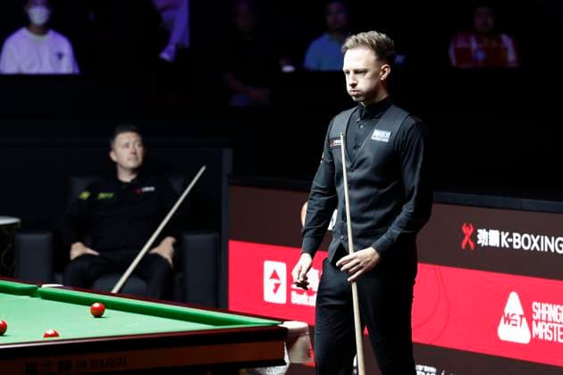 SHANGHAI, CHINA - AUGUST 02: Judd Trump of England plays a shot in the Final match against Kyren Wilson of England on Day 7 of the 2026 Snooker Shanghai Masters at Luwan Gymnasium on August 2, 2026 in Shanghai, China.  Copyright: xChinaxNewsxServicex 111657843180