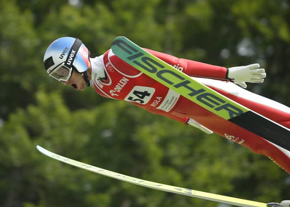 August 2, 2026, Wisla, Poland: GREGOR DESCHWANDEN of Switzerland in action during the individual competition of the FIS Ski jumping, Skispringen, Ski, nordisch Summer Grand Prix Wisla. Wisla Poland - ZUMAk222 20260802_zip_k222_001 Copyright: xDamianxKlamkax