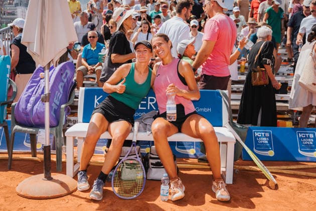 Dalila Jakupovic und Enola Chiesa, Tennis, 27. CTS Ladies Open Hechingen, 02.08.2026, Tennis, 27. CTS Ladies Open Hechingen, 02.08.2026, Hechingen *** Dalila Jakupovic and Enola Chiesa, Tennis, 27th CTS Ladies Open Hechingen, August 2, 2026, Tennis, 27th CTS Ladies Open Hechingen, August 2, 2026, Hechingen Copyright: xEibner-Pressefoto MaxxVogelx EP_MVL