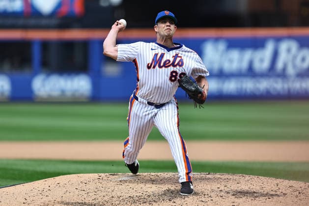 MLB, Baseball Herren, USA Miami Marlins Vs. New York Mets New York Mets starting pitcher Robert Stock 89 throws during the fifth inning of a baseball game against the Miami Marlins at Citi Field in Flushing, New York, on August 2, 2026. Flushing N.Y. United States  Copyright: xGordonxDonovanx originalFilename:donovan-mlbmiami260802_npYou.jpg