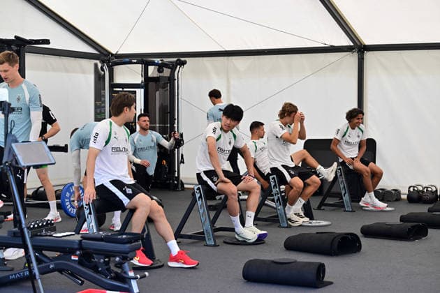 Football, Bundesliga 1, Borussia Mönchengladbach, training camp at Lake Tegernsee