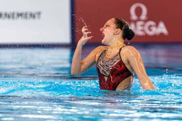 SWIMMING - EAC 2026 PARIS,FRANCE,03.AUG.26 - SWIMMING - European Aquatics Championships Paris 2026, artistic swimming, solo free. Image shows Valeria Plekhanova (NAB).  GEPAxpictures xPhilippxBrem