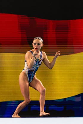 SWIMMING - EAC 2026 PARIS,FRANCE,03.AUG.26 - SWIMMING - European Aquatics Championships Paris 2026, artistic swimming, solo free. Image shows Klara Beyer (GER).  GEPAxpictures xPhilippxBrem