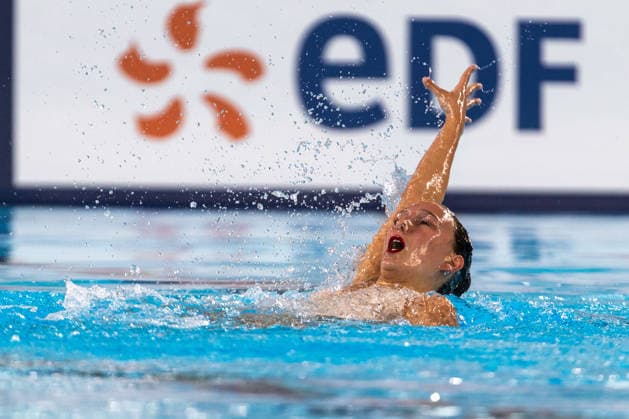 SWIMMING - EAC 2026 PARIS,FRANCE,03.AUG.26 - SWIMMING - European Aquatics Championships Paris 2026, artistic swimming, solo free. Image shows Zea Montfort (MLT).  GEPAxpictures xPhilippxBrem