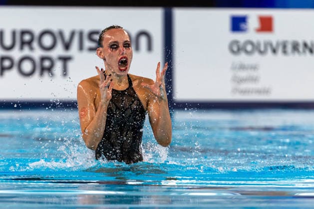 SWIMMING - EAC 2026 PARIS,FRANCE,03.AUG.26 - SWIMMING - European Aquatics Championships Paris 2026, artistic swimming, solo free. Image shows Vasilina Khandoshka (NAB).  GEPAxpictures xPhilippxBrem