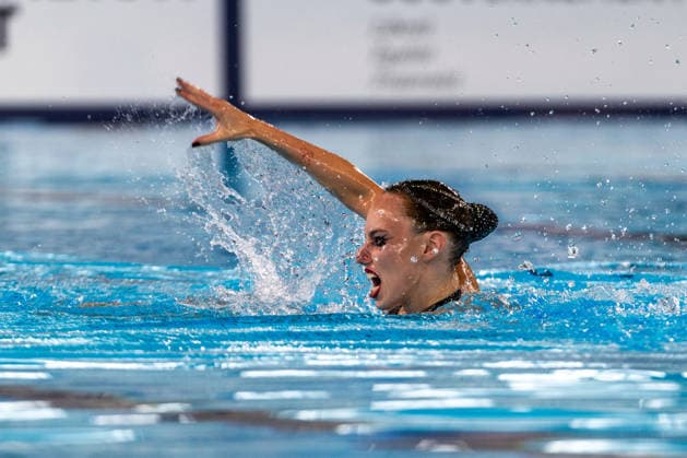 SWIMMING - EAC 2026 PARIS,FRANCE,03.AUG.26 - SWIMMING - European Aquatics Championships Paris 2026, artistic swimming, solo free. Image shows Vasilina Khandoshka (NAB).  GEPAxpictures xPhilippxBrem