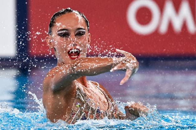 Enrica Piccoli of Italy competes in the artistic swimming Solo Free Women Final during the European Aquatics Championships at the Olympic Aquatic Center in Paris (France), August 3, 2026. Andrea Masini Deepbluemedia Insidefoto