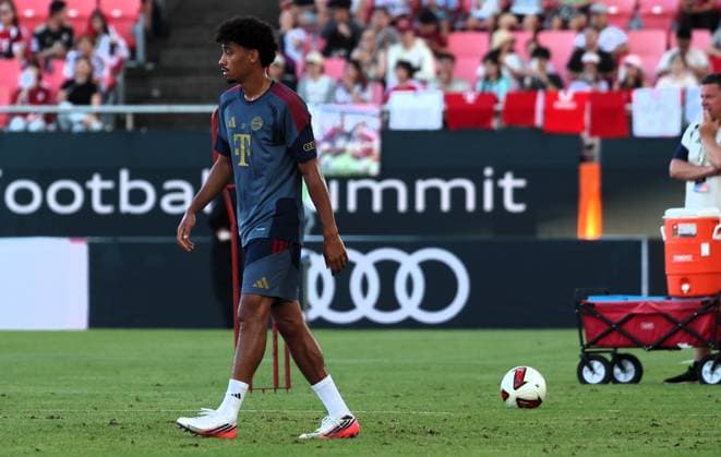 SKO, Nathanlie Brown (FC Bayern Muenchen 23), Oeffentliches Training FC Bayern Muenchen vor dem Testspiel bei Jeju SK, Saison 2026-27, 03.08.2026 Bayern Muenchen Suedkorea *** SKO, Nathanlie Brown, FC Bayern Munich 23, FC Bayern Munich open practice ahead of the friendly match against Jeju SK, 2026–27 season, March 8, 2026, Bayern Munich, South Korea Copyright: xEibner-Pressefotox EP_JNL