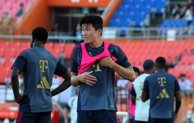SKO, Kim Min-jae (FC Bayern Muenchen 3), Oeffentliches Training FC Bayern Muenchen vor dem Testspiel bei Jeju SK, Saison 2026-27, 03.08.2026 Bayern Muenchen Suedkorea *** SKO, Kim Min-jae, FC Bayern Munich 3; FC Bayern Munich open practice ahead of the friendly match against Jeju SK, 2026–27 season, March 8, 2026, Bayern Munich, South Korea Copyright: xEibner-Pressefotox EP_JNL